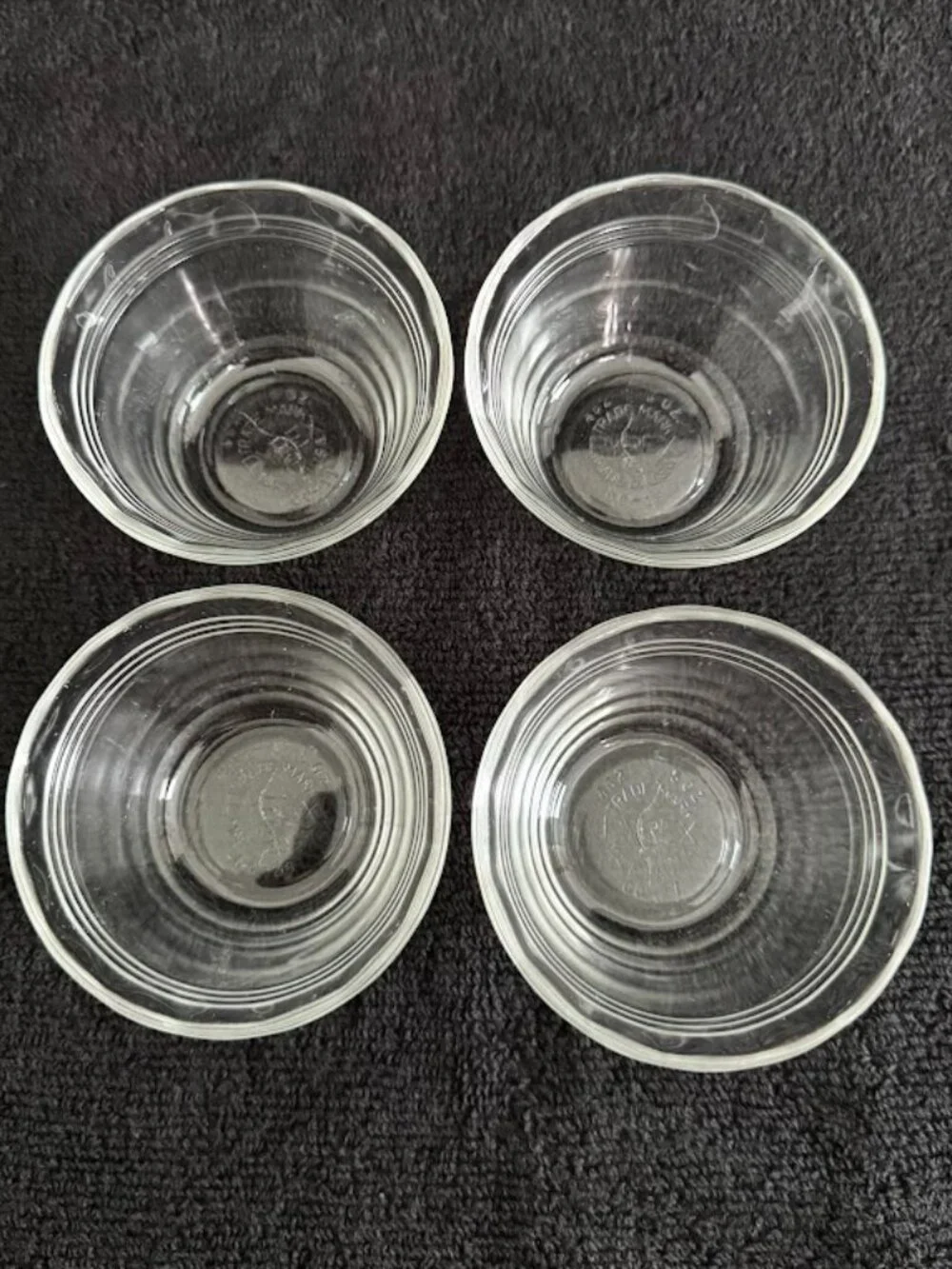 Vintage Pyrex 462 Clear Glass Custard Cups Set of 4